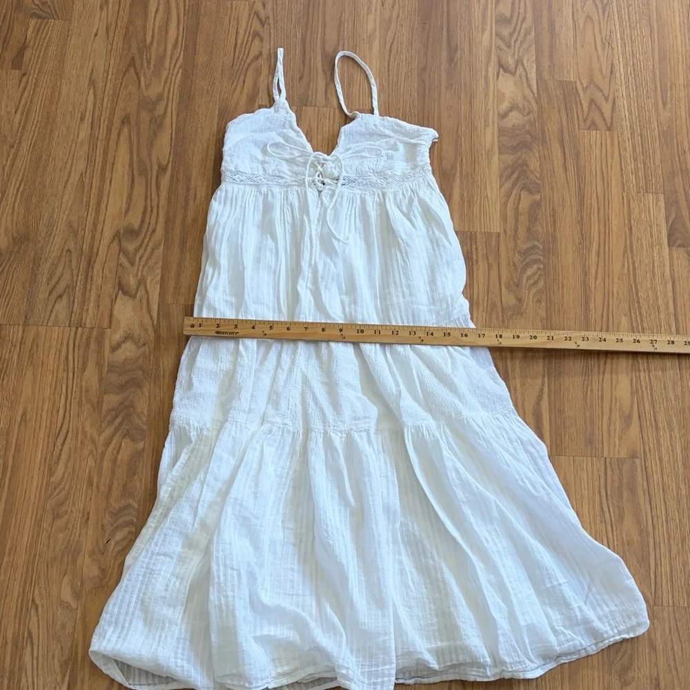 Lulu's Dress with Lace Bodice White Size Small S - Picture 4 of 7